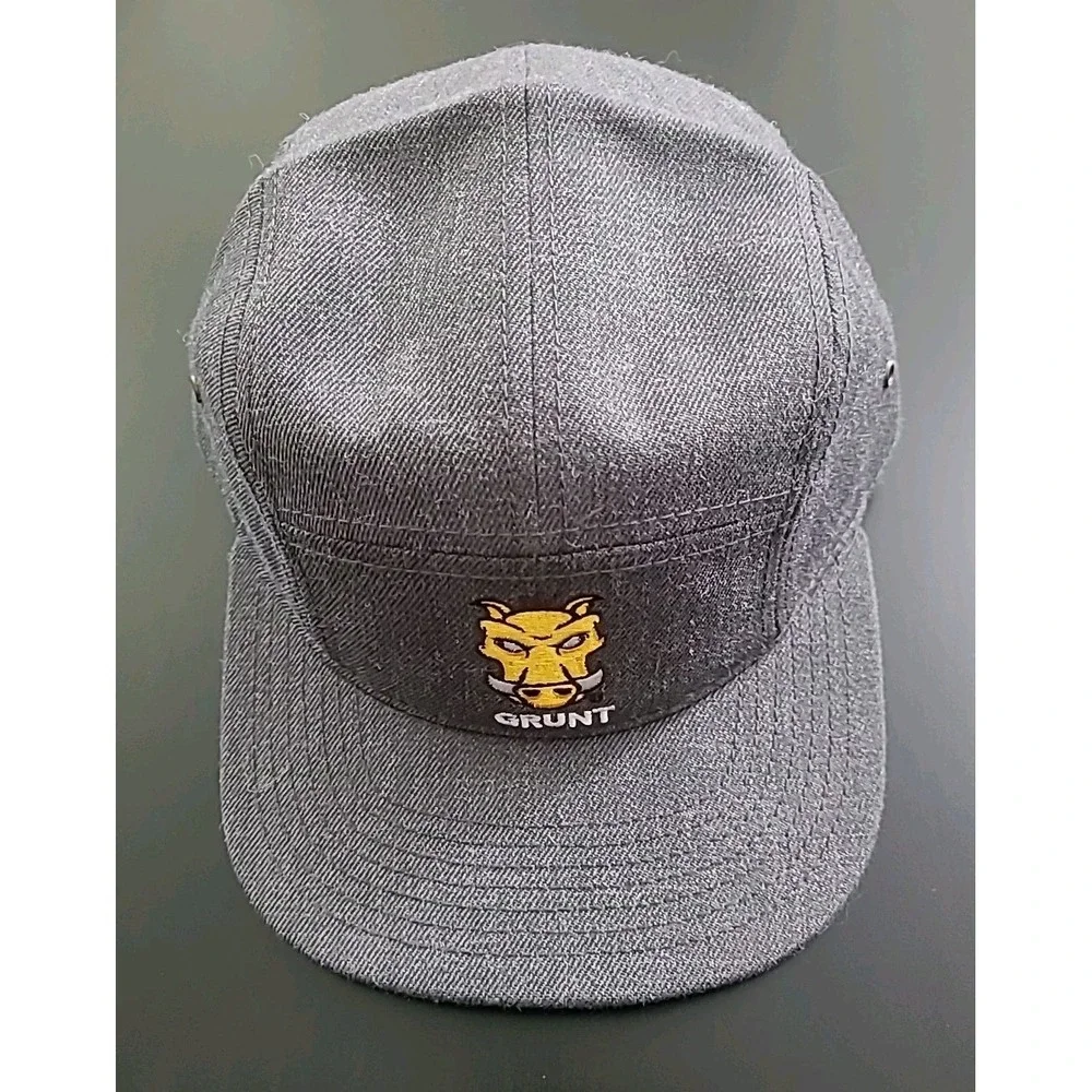 Grunt‎ Warthog Cap Hat Strapback Adjustable Dark Gray Cap America
